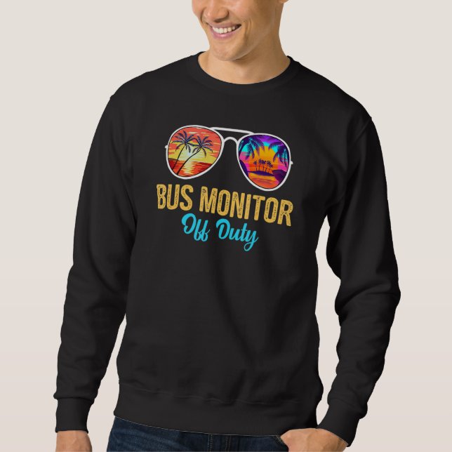 Moletom Barramento Monitor Off Duty Sunvidles Palm Tree No (Frente)