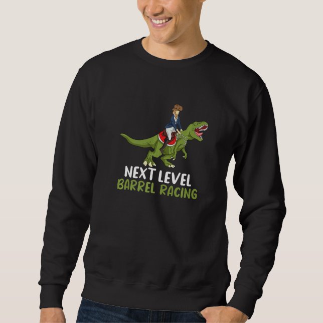 Moletom Barrel Racer Dino Dinosaur Next Level Barrel Racin (Frente)
