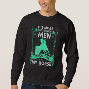 Moletom Barrel Racing I Love My Horse Rodeo Cowgirl Barrel