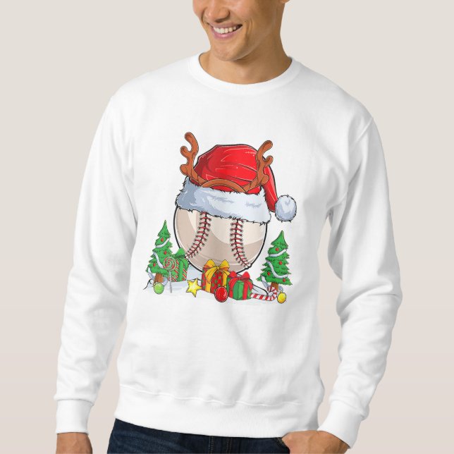 Moletom Baseball Ball Santa Hat (Frente)
