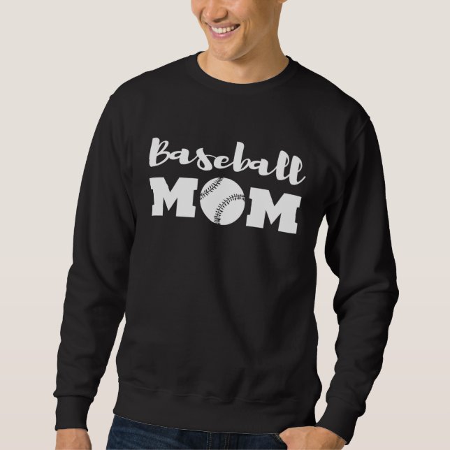 Moletom Baseball Mom Shirts for Women, Mom Baseball Shirts (Frente)