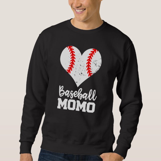 Moletom Baseball Momo Baseball Heart Grandma Momo (Frente)