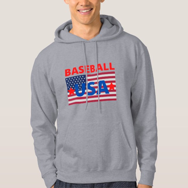 Moletom Baseball original EUA Sinalizador True Classic cam (Frente)