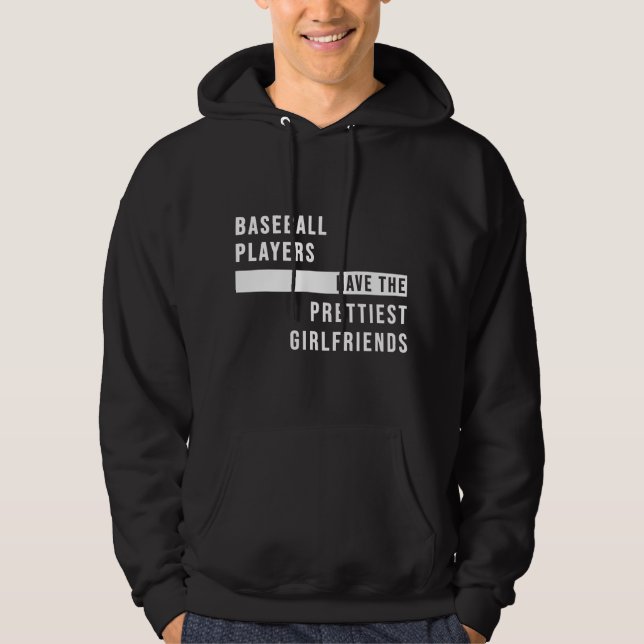 Moletom Baseball Phrase For The Prettiest Girlfriend Of Ba (Frente)