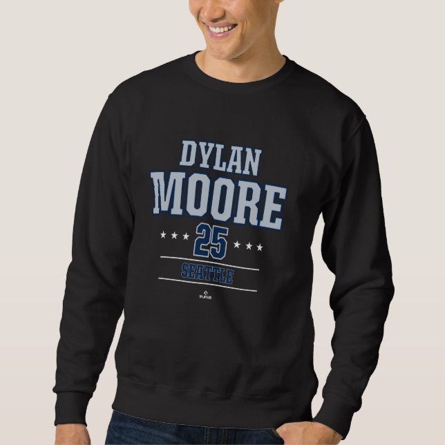 Moletom Baseball Star Dylan Moore Seattle MLBPA (Frente)