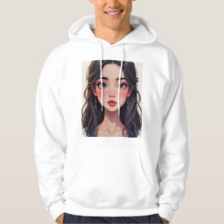 Moletom Basic men's sweatshirt with a cartoon-style girl