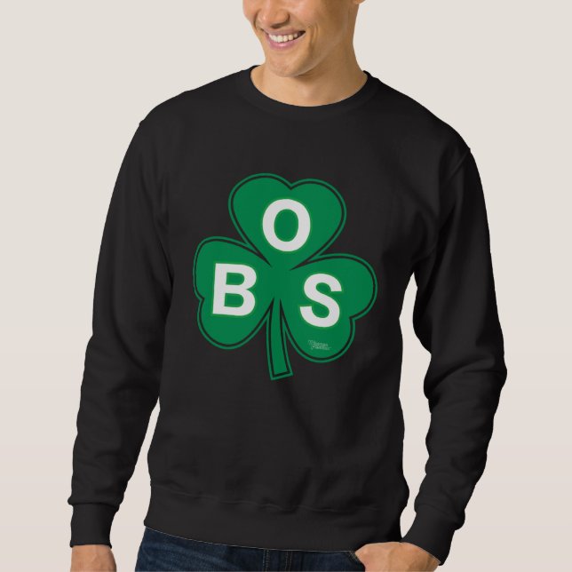 Moletom Basquete de Boston Shamrock B O S (Frente)