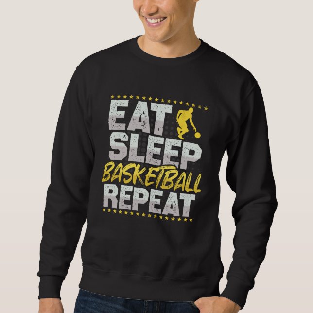 Moletom Basquetebol Comer Dormir Repetir Afundando Passate (Frente)
