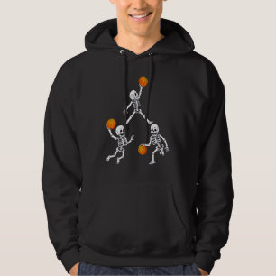 Moletom Basquetebol Halloween Esqueleto Enterrada Drible G