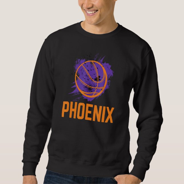 Moletom Basquetebol Phoenix Arizona Homens Mulheres E Cria (Frente)