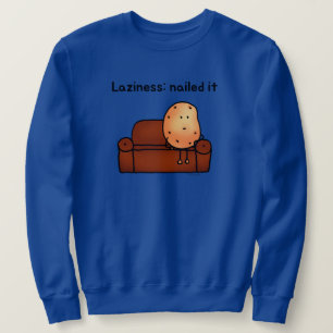 Moletom Batata Preguiçosa Design de Desenho Animado Divert