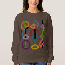 Batida da paz/camisola básica das mulheres