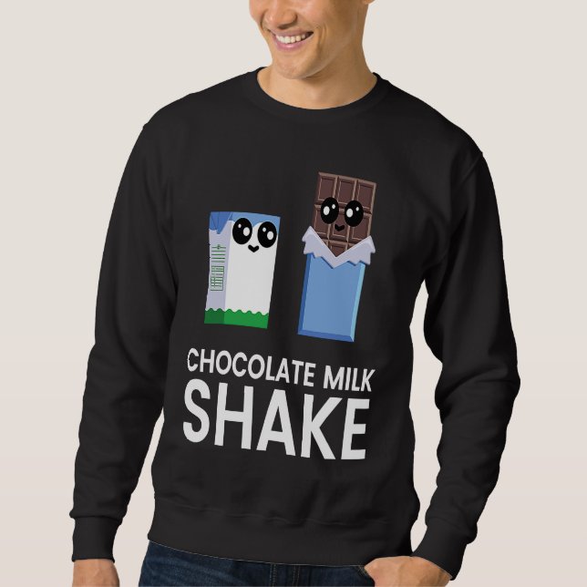 Moletom Batido de Leite com Chocolate  Comida  Gráfico de  (Frente)