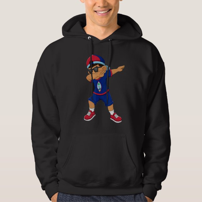 Moletom Batido Menino Guam Flag Kids Dab Dance (Frente)