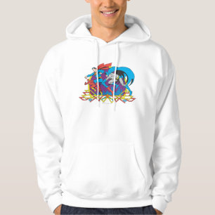 Moletom Batman + Super-Homem + Flash