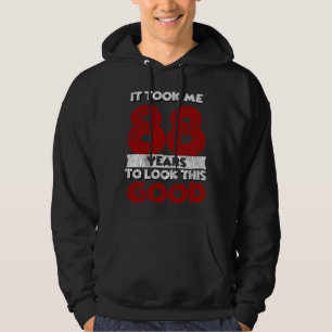 Moletom Bday de 88 anos me fez parecer bom aniversário de