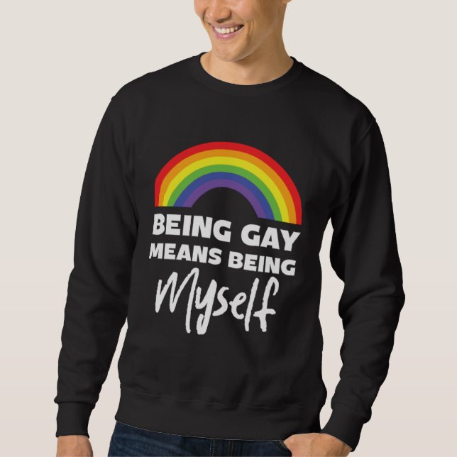 Moletom Be Gay Myself Lesbian Bisexual Trans Gay Pride (Frente)