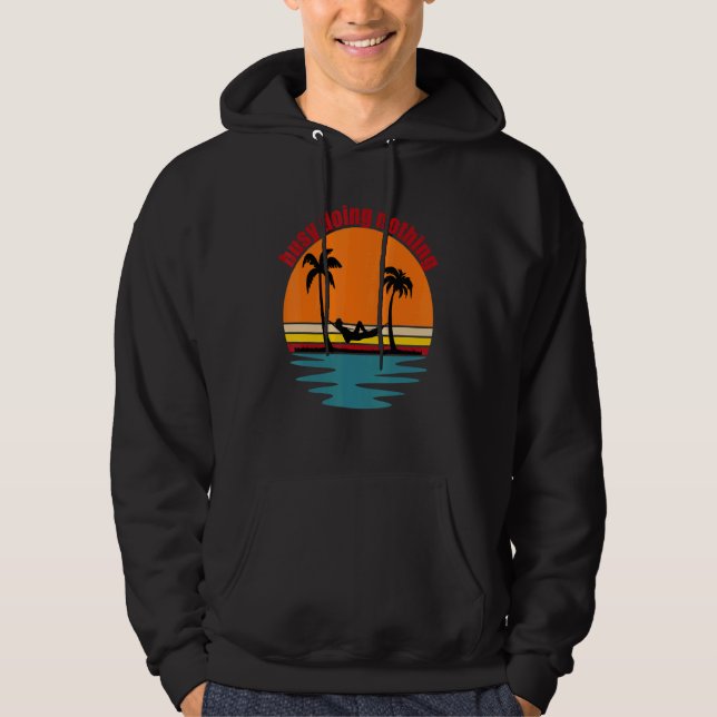 Moletom Beach Life Hammock Palm Trees Sun Surf Sand & Drin (Frente)