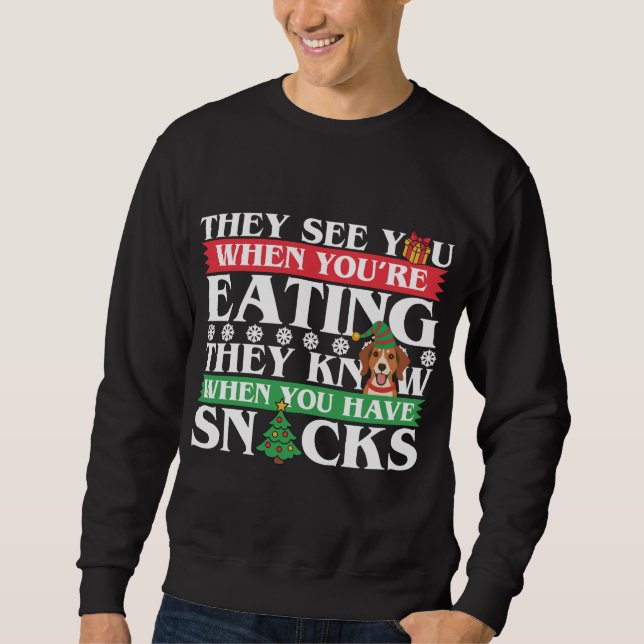 Moletom Beagle Christmas Beagle Lover (Frente)