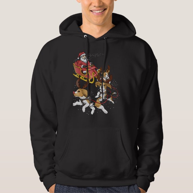Moletom Beagle Christmas Tee Para Cachorro Bonito (Frente)