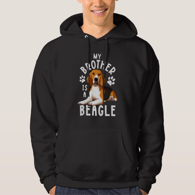 Moletom Beagle Dog Irmão Filho Filha Grávida Mãe Pai F (Frente)