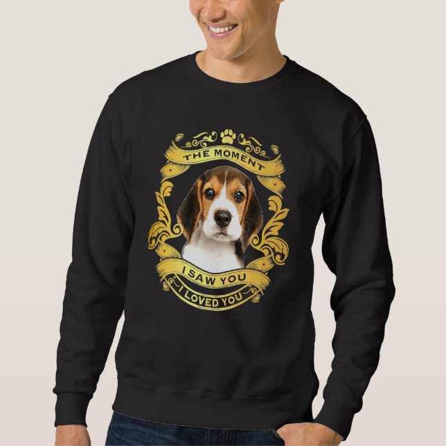 Moletom Beagle Dog No Momento Em Que Te Vi (Frente)