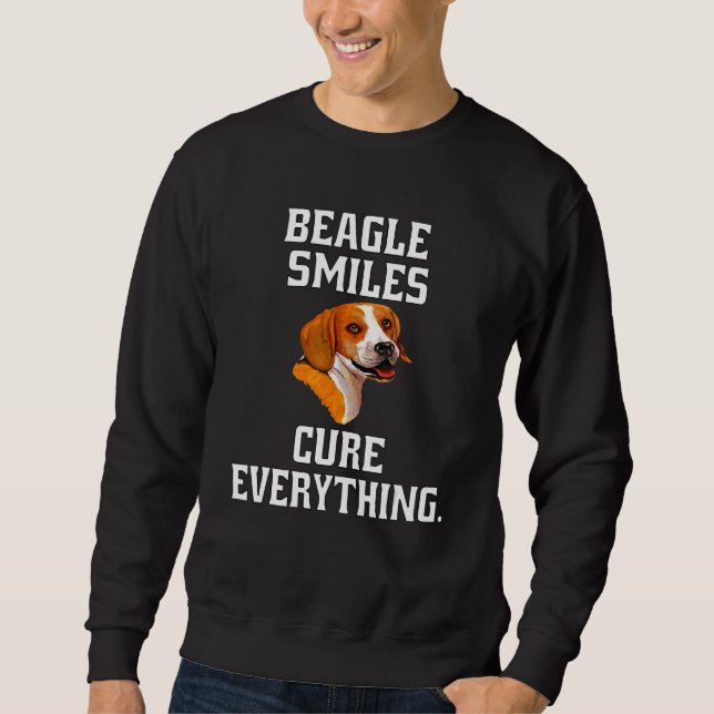 Moletom Beagle Dog Owner Cute Beagle Smiles Cure Everythin (Frente)