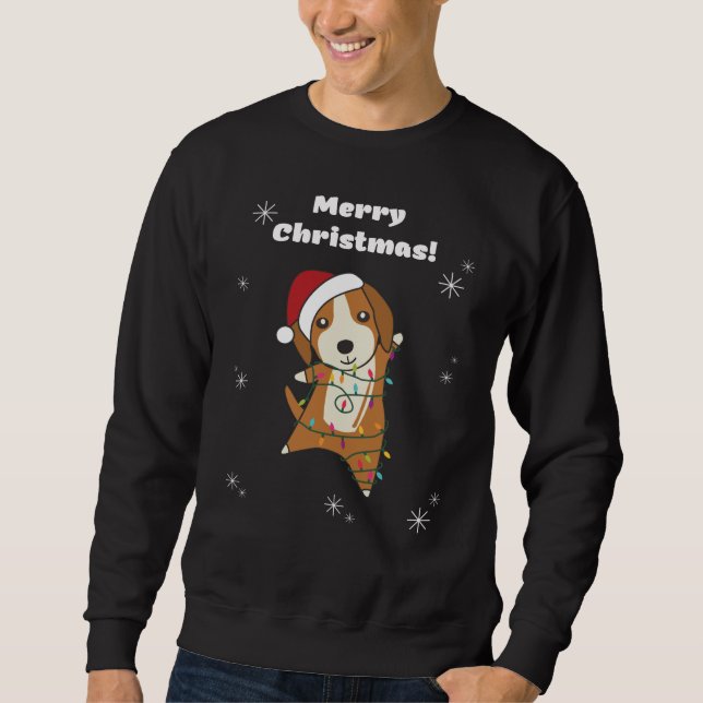 Moletom Beagle Felry Natal Animais de inverno Cão (Frente)