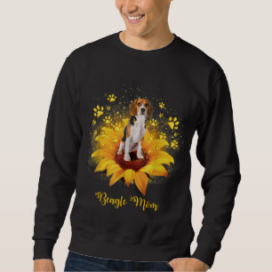 Moletom Beagle Mãe Girassol Com Dia de as mães De Cães