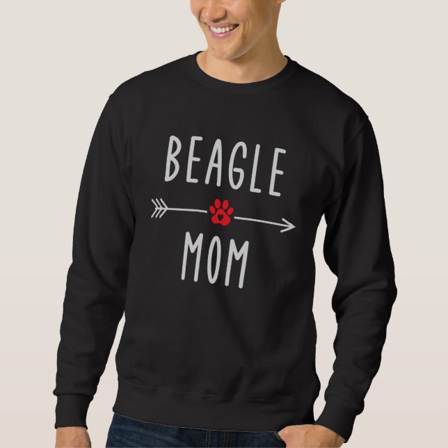 Moletom Beagle Mom  Womens Beagle Dog   Mom (Frente)