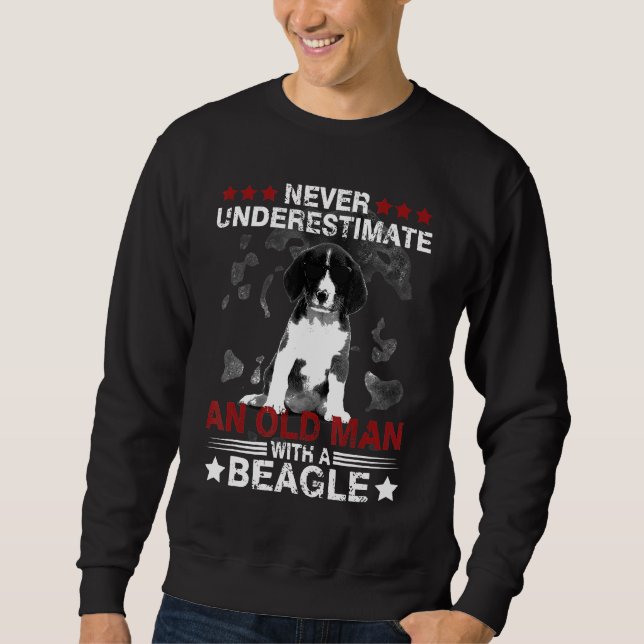 Moletom Beagle Nunca Subestima Um Velho (Frente)