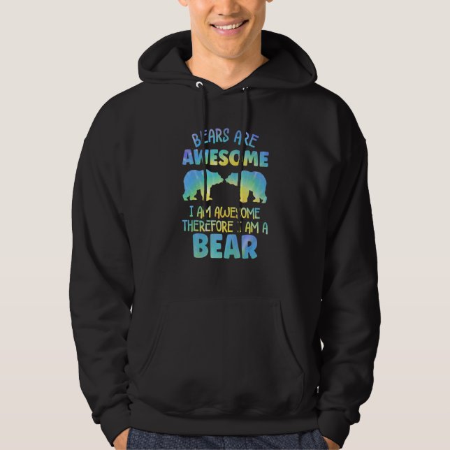 Moletom Bear Apparel Grizzly Wildlife Animal for Women and (Frente)