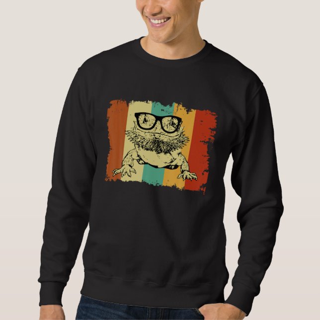 Moletom Bearded Dragon Glasses Nerd  Animal Optician Vinta (Frente)
