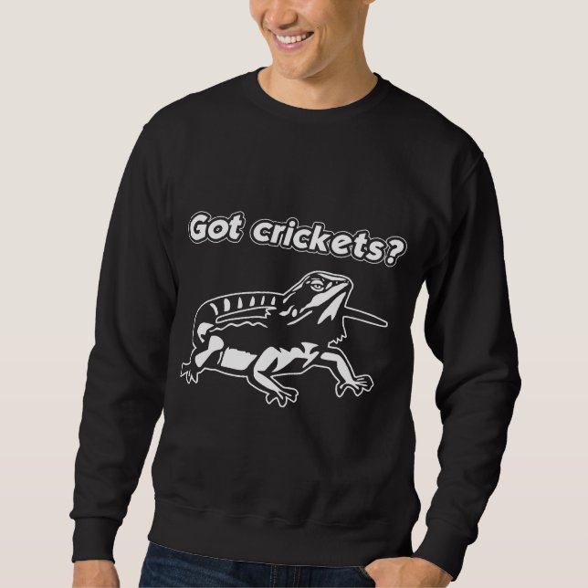 Moletom Beardie Tem Crickets Que Alimentam Meu Dragão Com  (Frente)