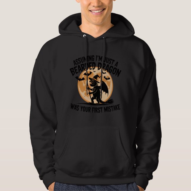 Moletom Beardie Witch Silhouette Design (Frente)