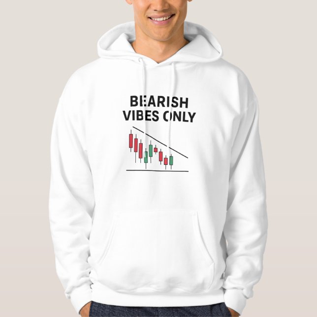 Moletom Bearish Vibes Only Trader Hoodie | Chart Pattern (Frente)