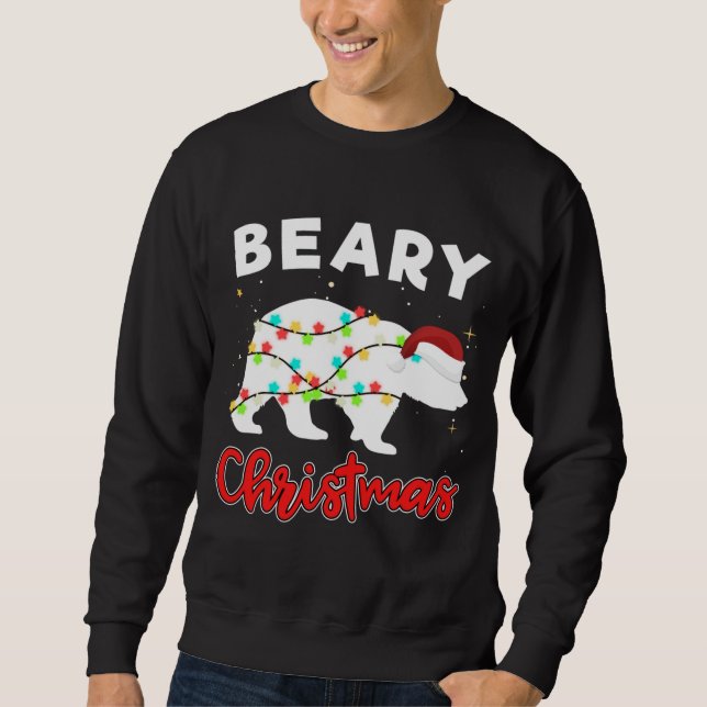 Moletom Beary Felry Christmas Para Bear Amantes Engraçado  (Frente)