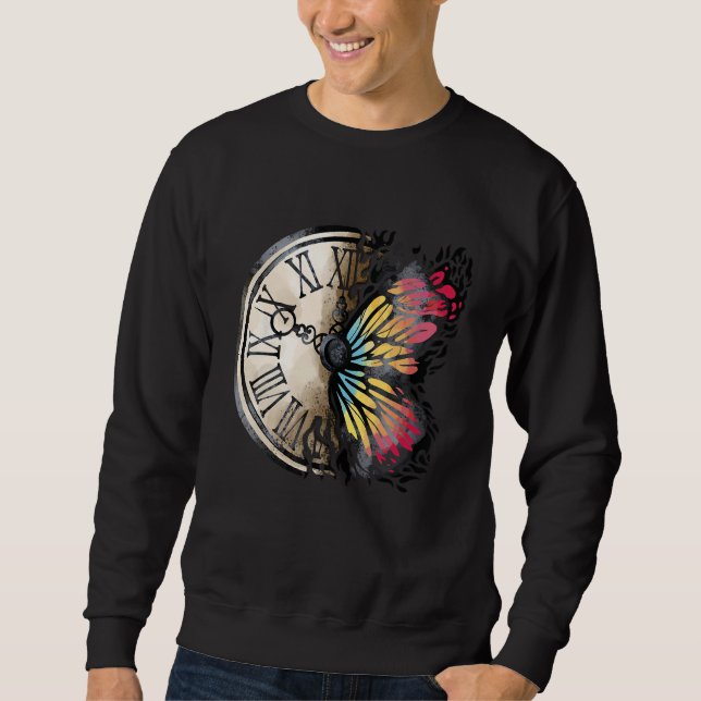 Moletom Beautiful Butterfly Time Mothers Day Graphic (Frente)