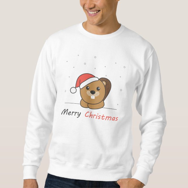 Moletom Beaver Natal Neve Inverno Beaver (Frente)
