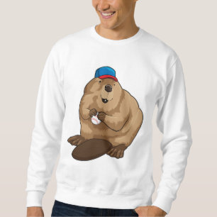 Moletom Beaver no Baseball com Baseball