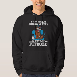Moletom Beba Café E Coloque Meu Cachorro Do Cafeína Pitbul