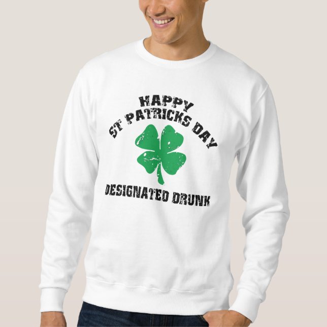 Moletom Bebado designado irlandês (Frente)