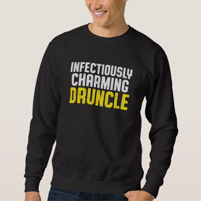 Moletom Bebado Tio Bebendo Druncle _21 (Frente)