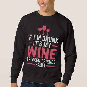 Moletom Bebê de Vinho Amigos Bebendo Vinho Vermelho