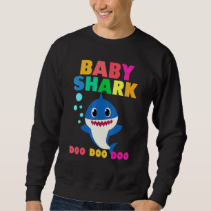 Moletom Bebê Tubarão Doo Doo Bebê Mamãe Crianças