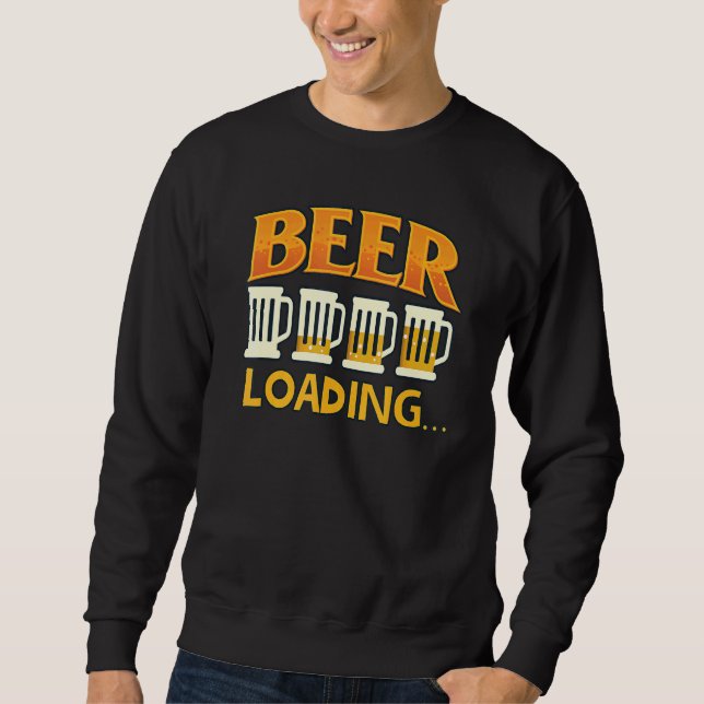 Moletom Bebedor de Cerveja  Gráfico de Carregamento de Cer (Frente)