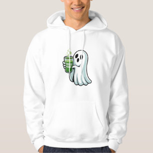 Moletom Bebendo Fantasma do Spookie Halloween Matcha Drink