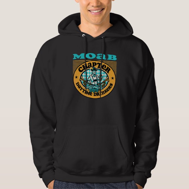 Moletom Bebidas Diurnas Da América Moab Utah Capítulo Bee (Frente)