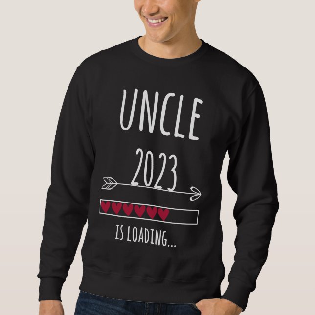 Moletom Become Uncle 2023 Pregnancy  Loading (Frente)