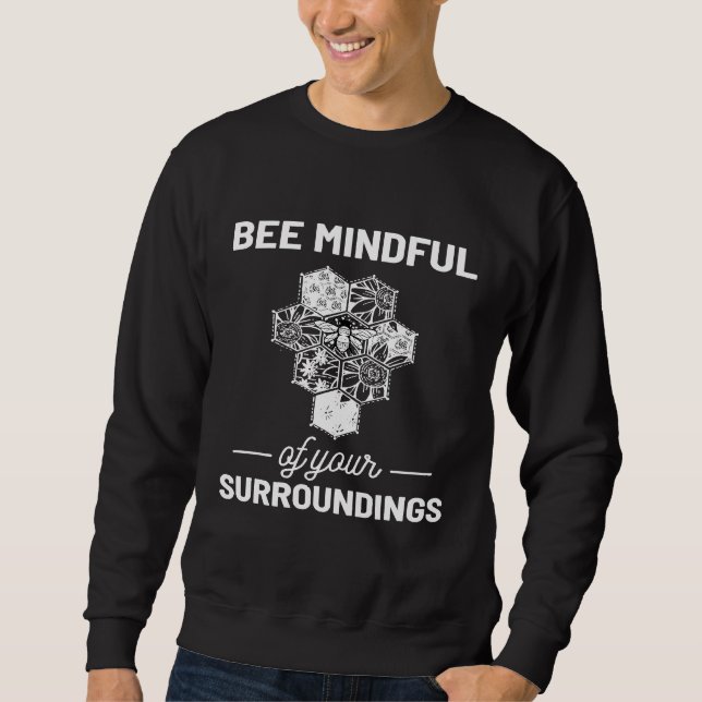 Moletom Bee Mindful Bee Keeper E Ambientalista (Frente)